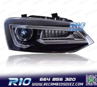 FAROS VOLKSWAGEN VW POLO 6R 09-17 LED LIGHT BAR DEVIL EYES