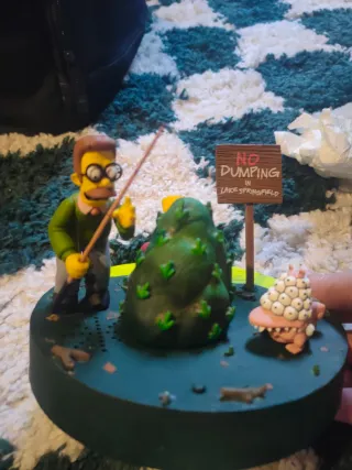 Figura Los Simpsons - Ned Flanders y Bart