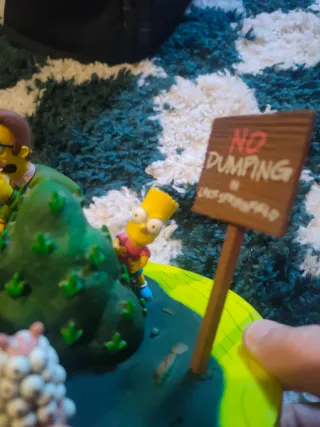 Figura Los Simpsons - Ned Flanders y Bart