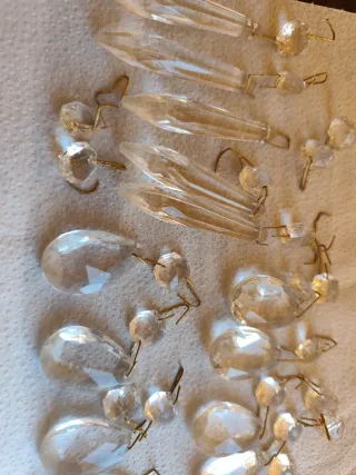 Lágrimas de cristal para lámpara