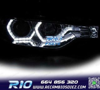FAROS BMW F30 F31 LCI 15-19 LUZ DIURNA LED DRL CROMADOS