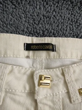 Pantaloni Roberto Cavalli Donna Bianchi