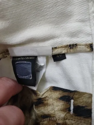 Pantaloni Roberto Cavalli Donna Bianchi