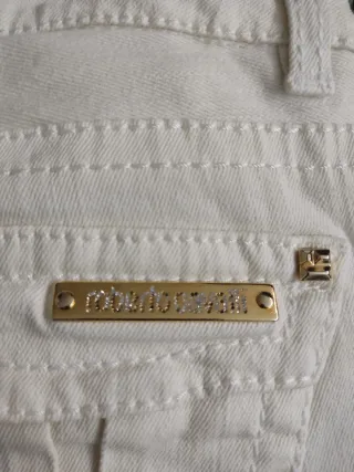 Pantaloni Roberto Cavalli Donna Bianchi