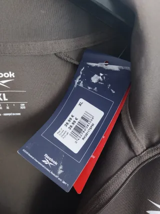 Sudadera Reebok Media Cremallera Talla XL