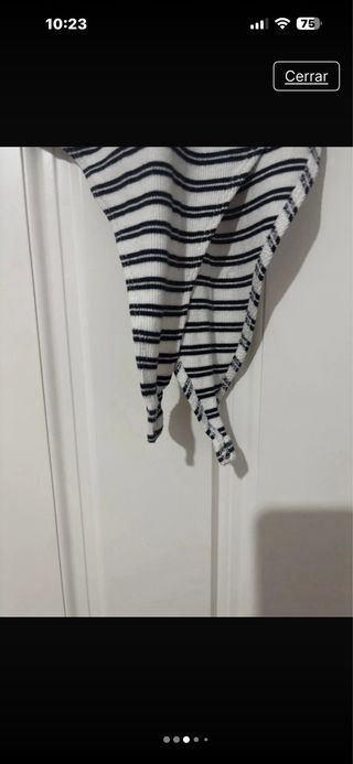 Body de rayas blanco y negro