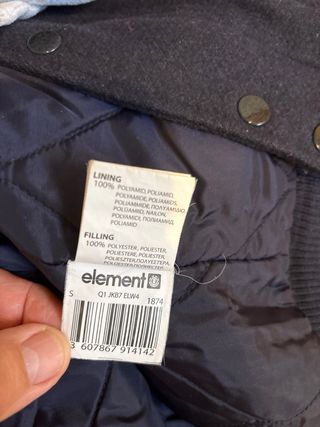 Chaqueta Element Talla S Azul