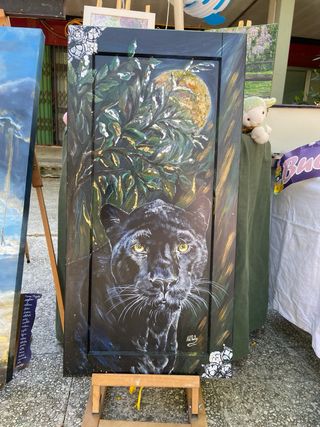 Quadro Pantera Nera Occhi Gialli