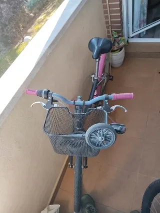 Bicicleta niña con ruedines