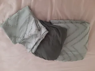 Juego Sábanas Cama 150 Verde con Textura