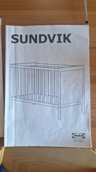 Cuna Sundvik + colchón 60x120cm