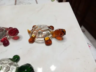 Tris Murano tartarughe vetro