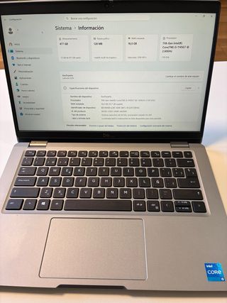 Ordenador Dell 13 512GB SSD 16GB RAM