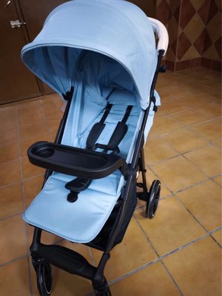 Silla de paseo bebé azul