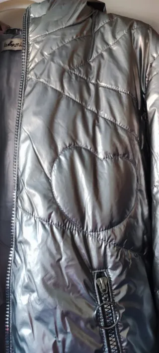 Anorak niña La Hormiga rosa y plateado