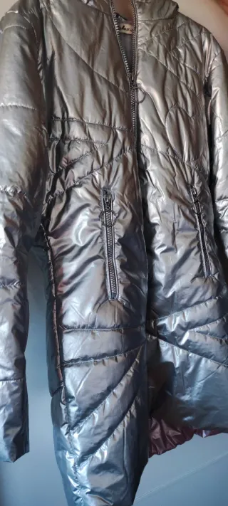 Anorak niña La Hormiga rosa y plateado