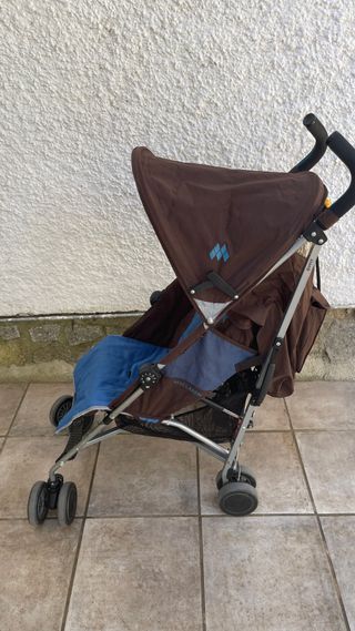 Silla de paseo Maclaren marrón y azul