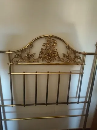 2 cabeceros dorados cama 90cm