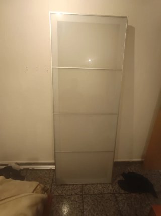 Puertas correderas PAX IKEA de cristal y aluminio