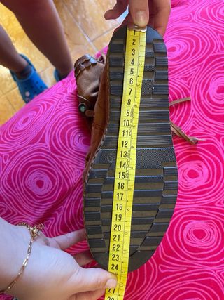 Botin cowboy con flecos T 38