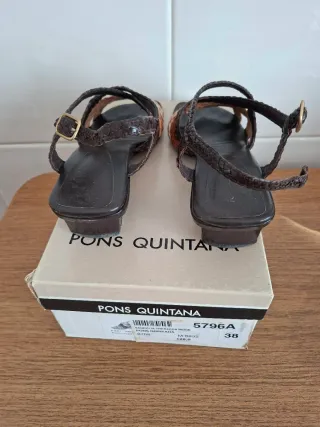 Sandalias Pons Quintana Piel Trenzada Mujer