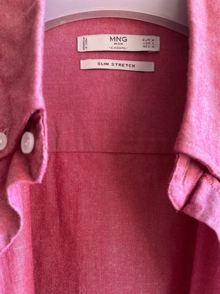 Camisa Mango Roja Talla M