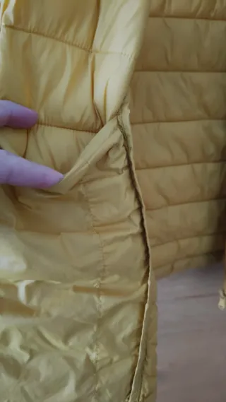 Chaleco acolchado amarillo dorado talla XXL