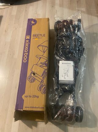 Silla de Paseo KikkaBoo Beetle Gris
