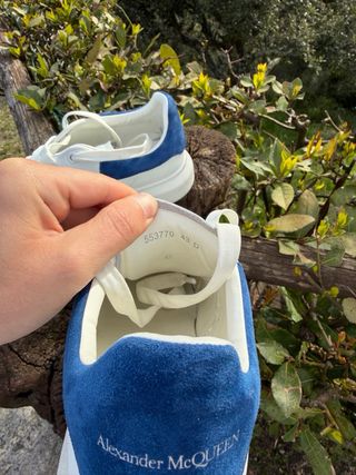 Alexander McQueen Hombre Blancas y Azules