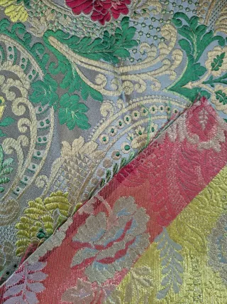 Tela fallera seda bordada 40x71 cm