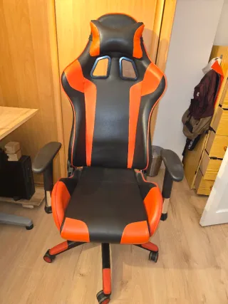 Silla Gaming Sigga Negra y roja
