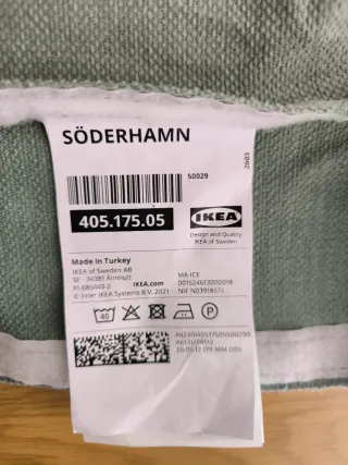 Fodera per bracciolo Soderhamn