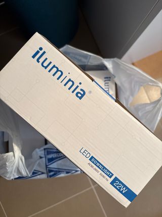 Pack 4 Paneles Iluminia LED Downlight 22W