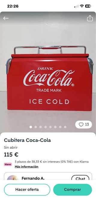 Lote Coca-Cola: Frigo e 2 Lattine