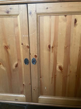 Vetrina in legno e vetro