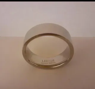 Anillo Acero Inoxidable Liso 8mm