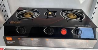 Cocina Gas RAF 3 Fuegos Cristal