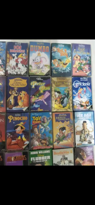 Lote Cintas VHS Disney Clásicos