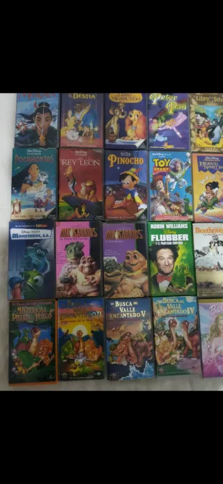 Lote Cintas VHS Disney Clásicos