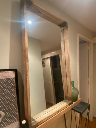 Specchio da terra in legno massello
