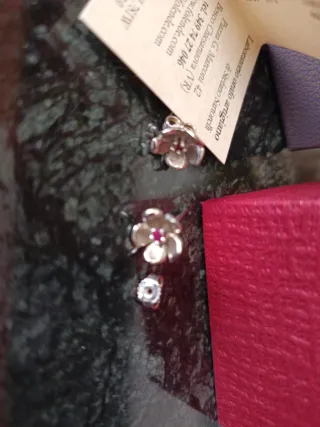 Orecchini Argento con Rubini Naturali