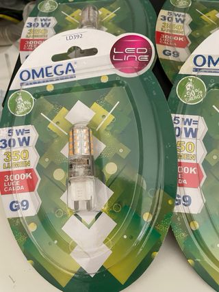 Lampadine LED G9 Omega 5W Luce Calda (4pz)