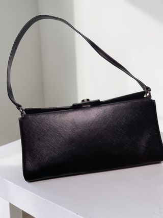 Borsa Salvatore Ferragamo Gancini Pelle Nera