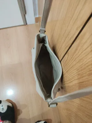 Bolso bandolera beige