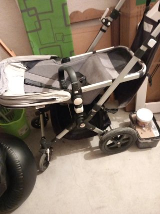 Bugaboo Cochecito y Capazo Gris con colchón
