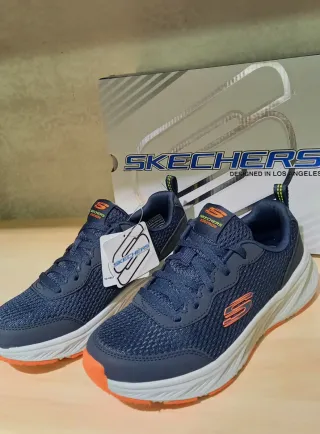 Scarpe Skechers Unisex Blu/Arancio Taglia 35
