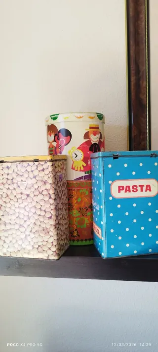 Lote 4 Cajas Metálicas Vintage Cola Cao