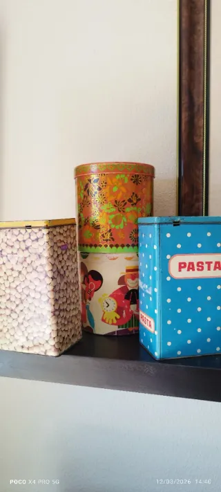 Lote 4 Cajas Metálicas Vintage Cola Cao