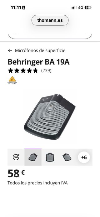 Micrós  Electro Voice Behringer y Audio-Technica