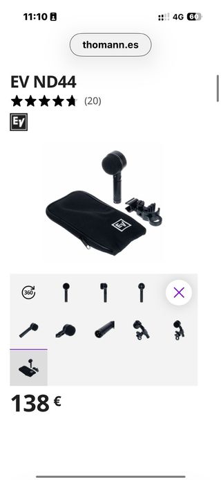 Micrós  Electro Voice Behringer y Audio-Technica